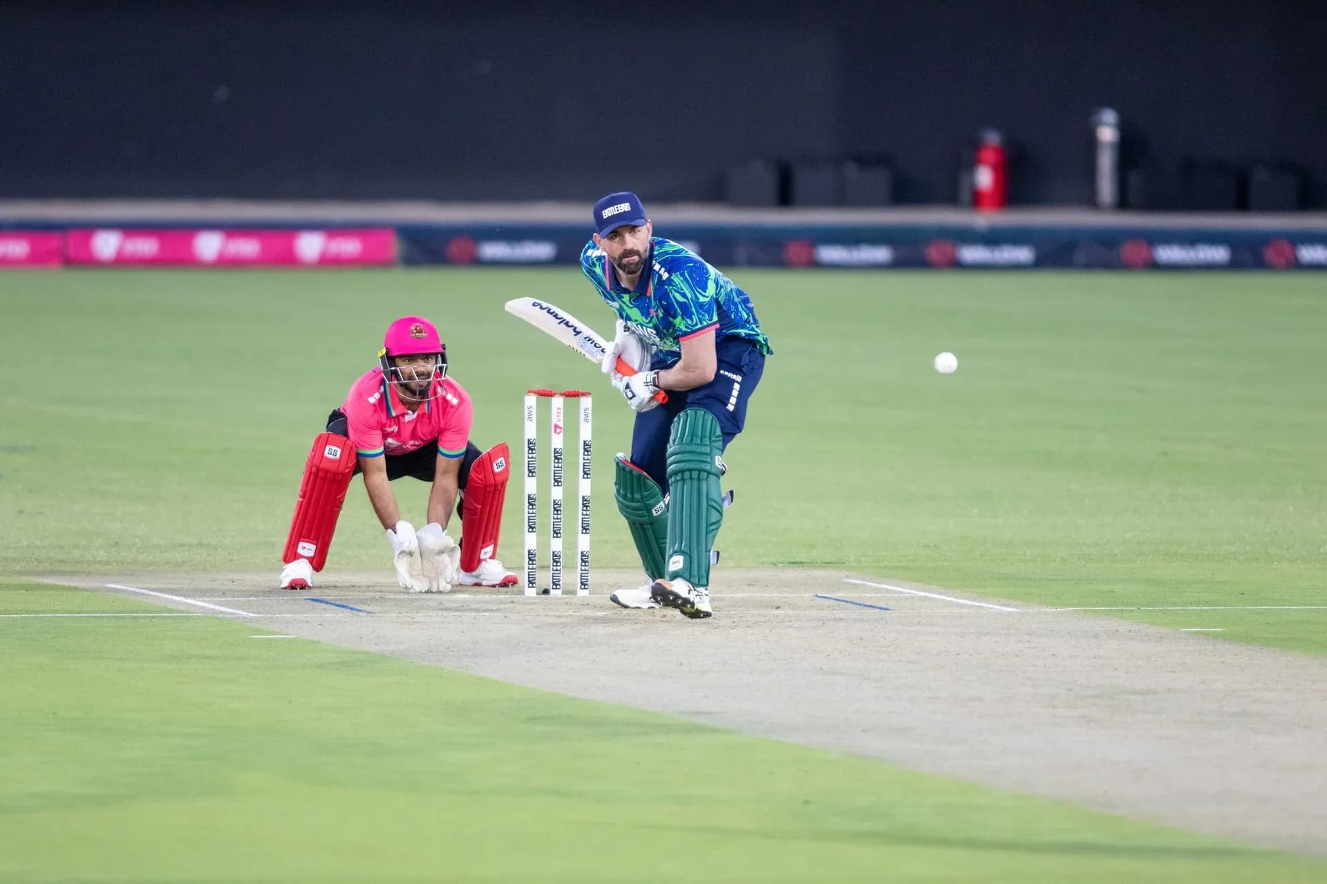 Cricket action shot
